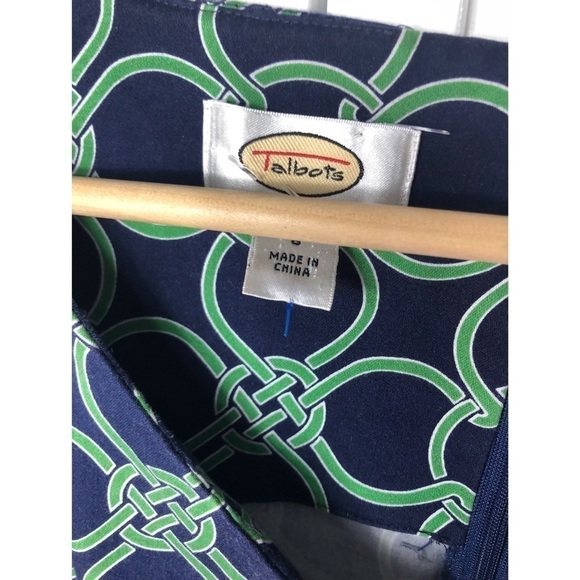 TALBOTS NAVY SHEATH DRESS 0578 - Picture 3 of 4